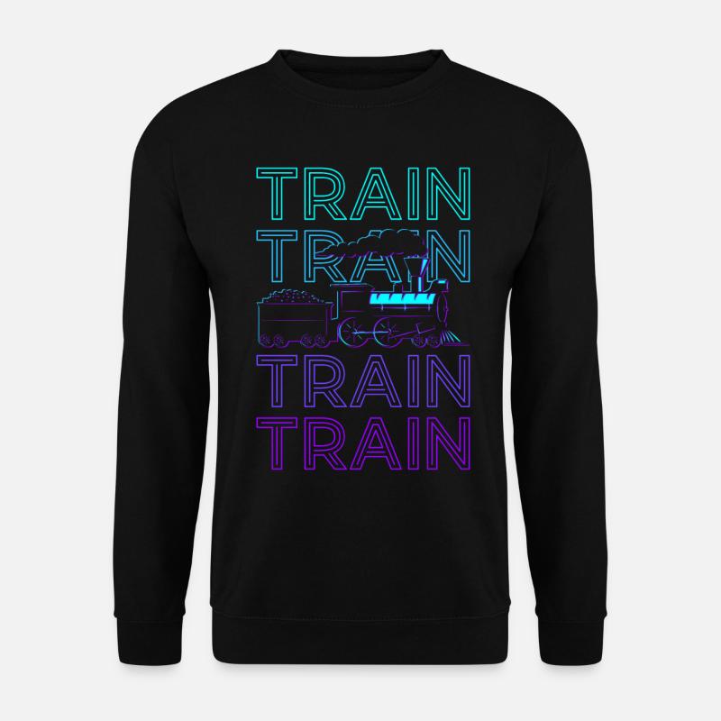 Train Retro - Unisex Sweatshirt - black