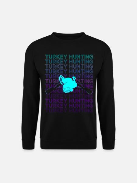 Tyrkiet Jagt Tyrkiet Jæger Retro - Unisex sweater - sort