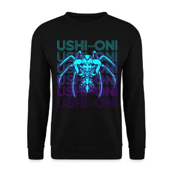 Ushi Oni Yokai Gyuki Mythologie japonaise - Sweat-shirt Unisexe - noir - Devant - Alina (178cm) & Michal (187cm)