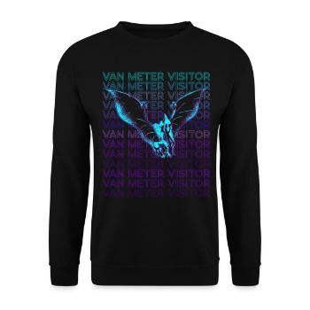 Van Meter Visitor Cryptozoology Retro - Unisex Sweatshirt - black - Front - Alina (178cm) & Michal (187cm)