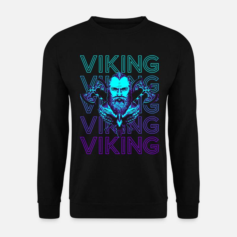 Viking Retro - Unisex Sweatshirt - black