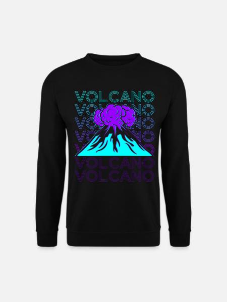Volcano Retro - Unisex Sweatshirt - black