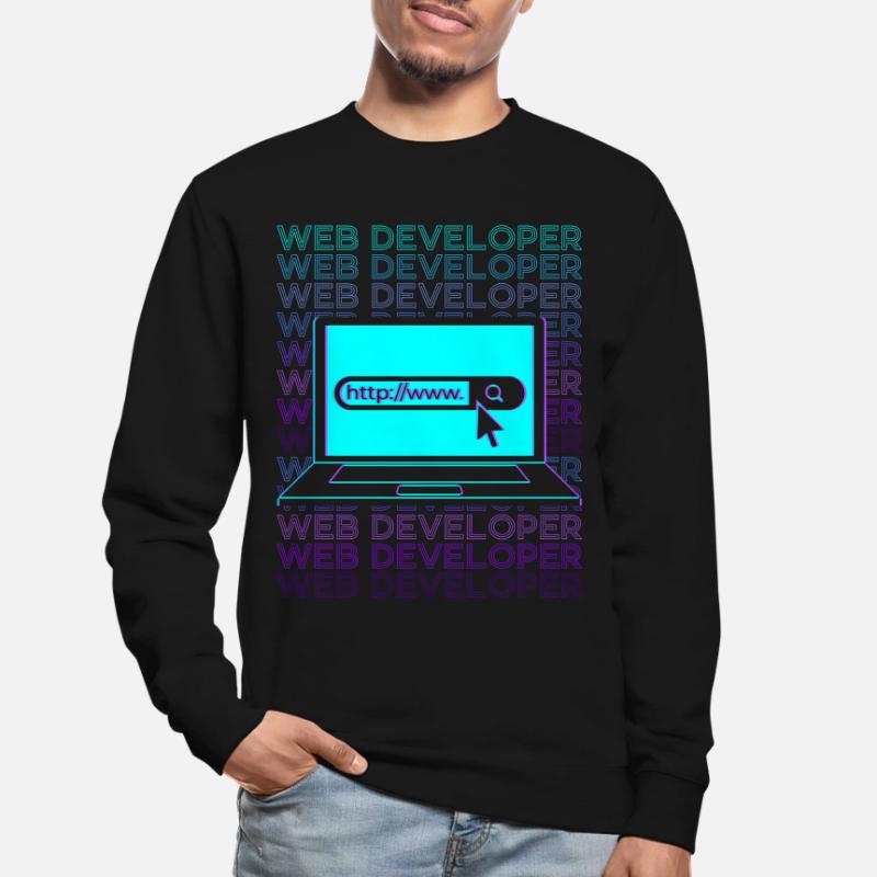 Web Developer Web Development Retro Unisex Sweatshirt