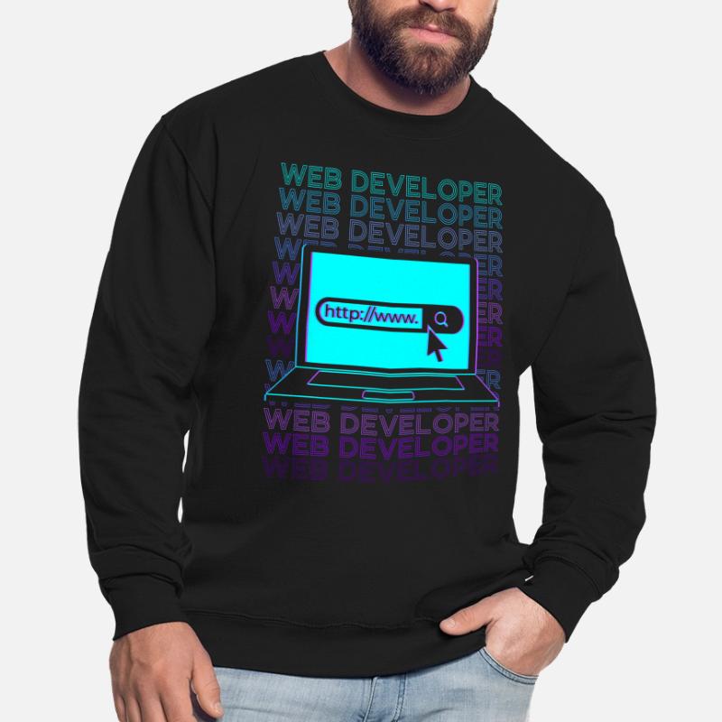 Web Developer Web Development Retro Unisex Sweatshirt
