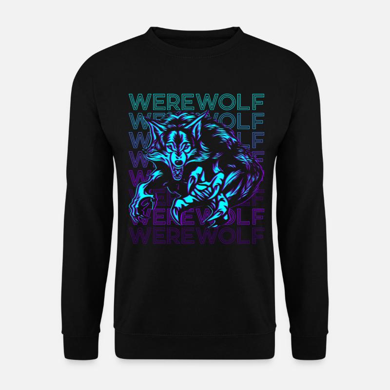 Werewolf Retro - Unisex Sweatshirt - black
