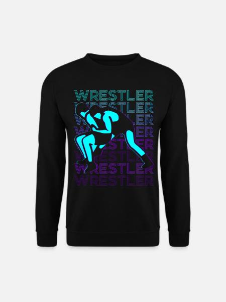 Ringer Wrestling Retro - Unisex Pullover - Schwarz