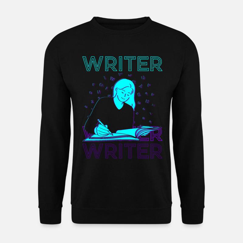Auteur Auteur Écriture Rétro - Sweat-shirt Unisexe - noir