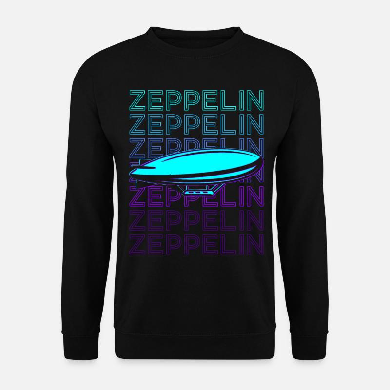 Zeppelin Airship Retro - Unisex Sweatshirt - black