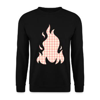 Feu de flamme esthétique pastel danois - Sweat-shirt Unisexe - noir - Devant - Alina (178cm) & Michal (187cm)
