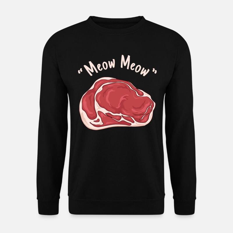 Meatcore-Ästhetik Miau-Miau-Fleisch - Unisex Pullover - Schwarz