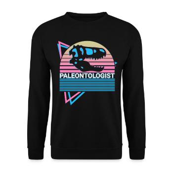 Paléontologue Paléontologie Crâne de dinosaure - Sweat-shirt Unisexe - noir - Devant - Alina (178cm) & Michal (187cm)