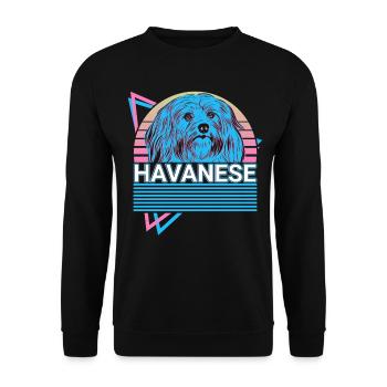 Rétro havanais - Sweat-shirt Unisexe - noir - Devant - Alina (178cm) & Michal (187cm)