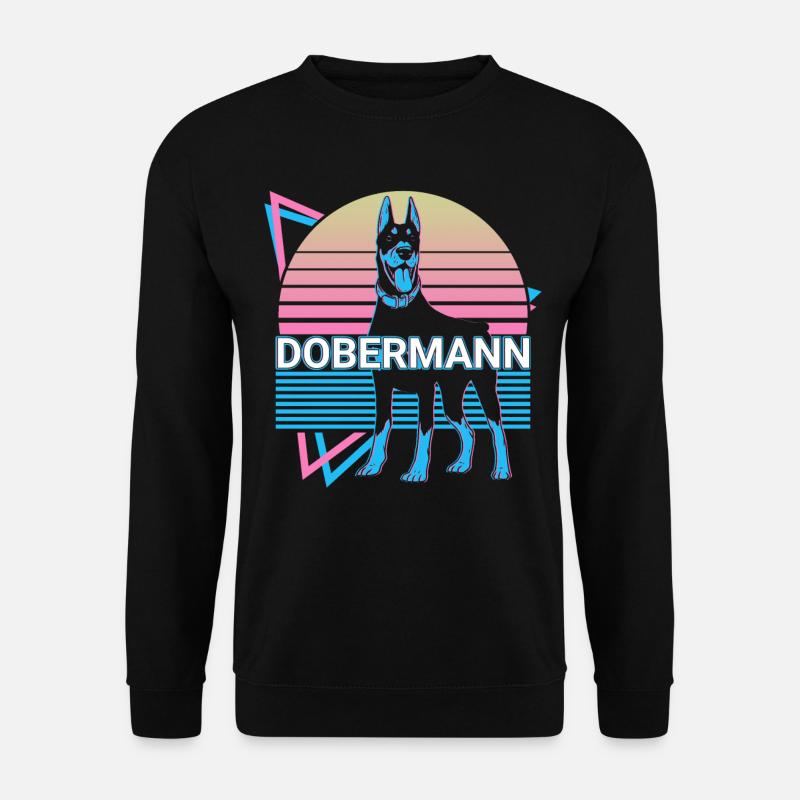 Doberman Retro - Unisex Sweatshirt - black