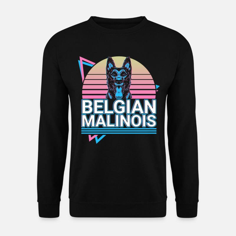 Belgian Malinois Retro - Unisex Sweatshirt - black