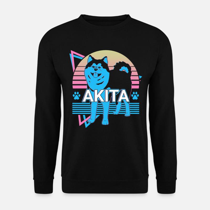 Akita Retro - Unisex Pullover - Schwarz
