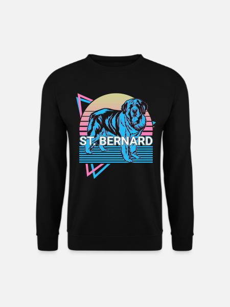St. Bernard Retro - Unisex Sweatshirt - black