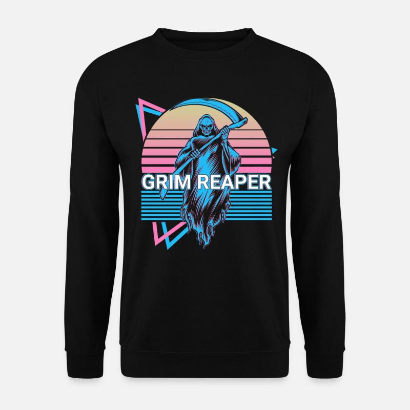Grim Reaper Retro - Unisex Sweatshirt - black