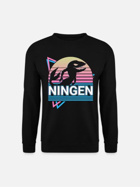 Ningen Cryptozoology Retro - Unisex Sweatshirt - black