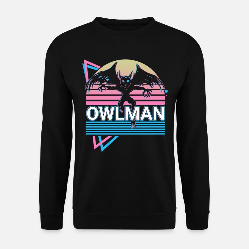 Eulenmann Kryptide Kryptozoologie Retro - Unisex Pullover - Schwarz