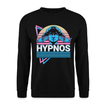 Hypnos Greek God Ancient Greek Mythol - Unisex Sweatshirt - black - Front - Alina (178cm) & Michal (187cm)