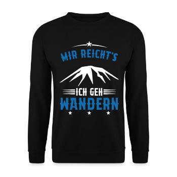 Assez je Vais Randonnée Cadeau montagnes vintage - Sweat-shirt Unisexe - noir - Devant - Alina (178cm) & Michal (187cm)