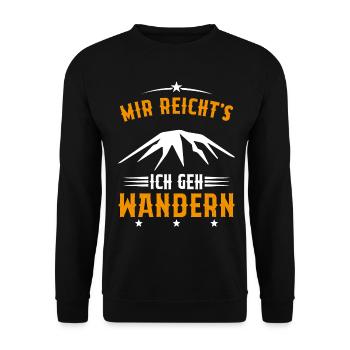 Assez je Vais Randonnée Cadeau montagnes vintage - Sweat-shirt Unisexe - noir - Devant - Alina (178cm) & Michal (187cm)