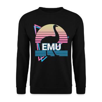 Emu Rétro - Sweat-shirt Unisexe - noir - Devant - Alina (178cm) & Michal (187cm)