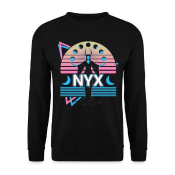 Nyx Déesse grecque Mythologie grecque antique - Sweat-shirt Unisexe - noir - Devant - Alina (178cm) & Michal (187cm)
