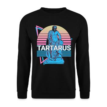 Tartarus Greek Deity Ancient Greek M - Unisex Sweatshirt - black - Front - Alina (178cm) & Michal (187cm)