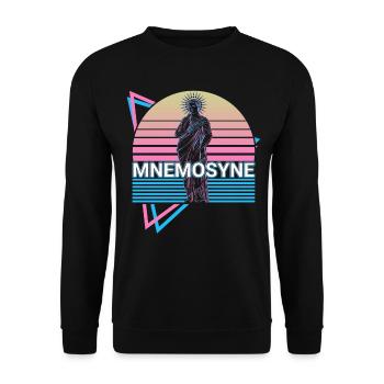 Mnemosyne Greek Goddess Ancient Greek My - Unisex Sweatshirt - black - Front - Alina (178cm) & Michal (187cm)