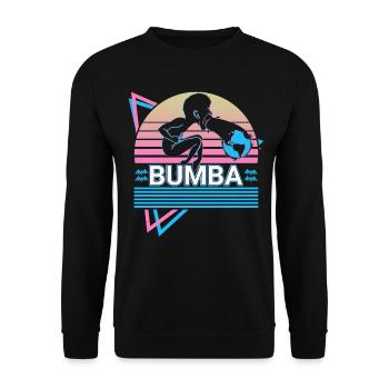 Bumba Mbombo Afrikanischer Gott Antike afrikanisch - Unisex Pullover - Schwarz - Vorne - Alina (178cm) & Michal (187cm)