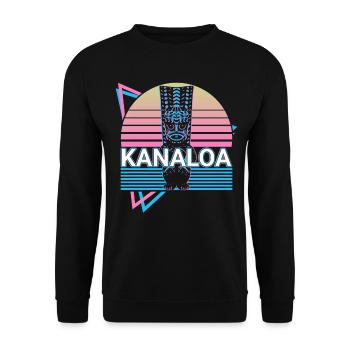 Kanaloa Hawaiianischer Gott Alte Hawaiianische Myt - Unisex Pullover - Schwarz - Vorne - Alina (178cm) & Michal (187cm)