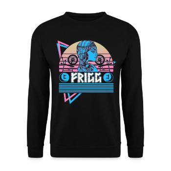 Frigg Norse Goddess Asgard Norse Mythology - Unisex Sweatshirt - black - Front - Alina (178cm) & Michal (187cm)