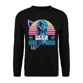 Ullr Nordischer Gott Asgard Nordische Mythologie R - Unisex Pullover - Schwarz - Vorne - Alina (178cm) & Michal (187cm)