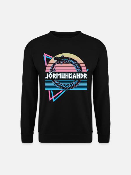Jormungandr Ouroboros Midgardschlange - Unisex Pullover - Schwarz