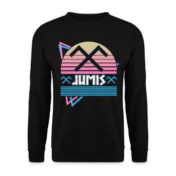 Jumis Lettisches Symbol Heidnischer Gott Antike Sy - Unisex Pullover - Schwarz - Vorne - Alina (178cm) & Michal (187cm)
