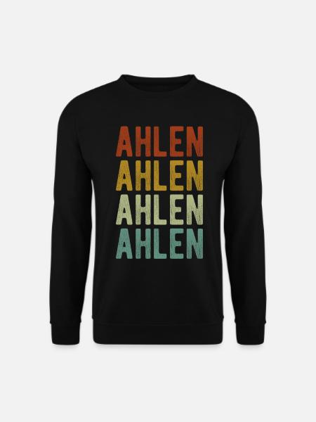 Ahlen Stadt Retro Vintage - Unisex Pullover - Schwarz