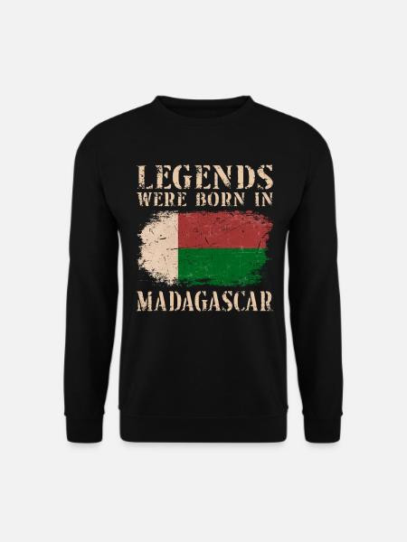 Vintage Design Malagasy Flag Madagascar - Sweat-shirt Unisexe - noir
