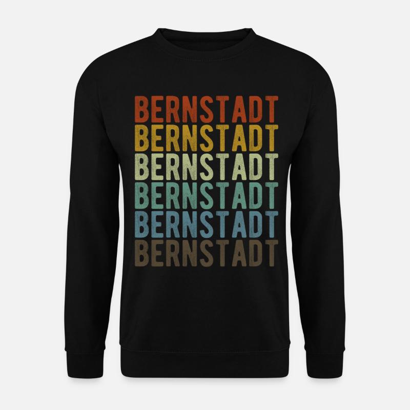 Bernstadt Stadt Retro Vintage - Unisex Pullover - Schwarz
