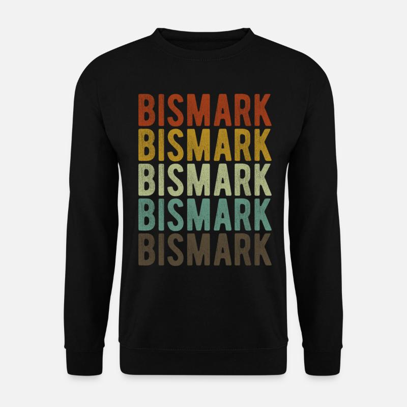 Bismark Stadt Retro Vintage - Unisex Pullover - Schwarz