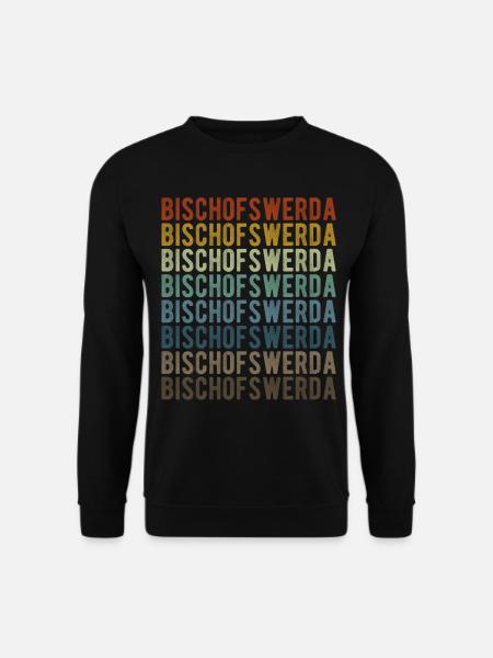 Bischofswerda Stadt Retro Vintage - Unisex Pullover - Schwarz