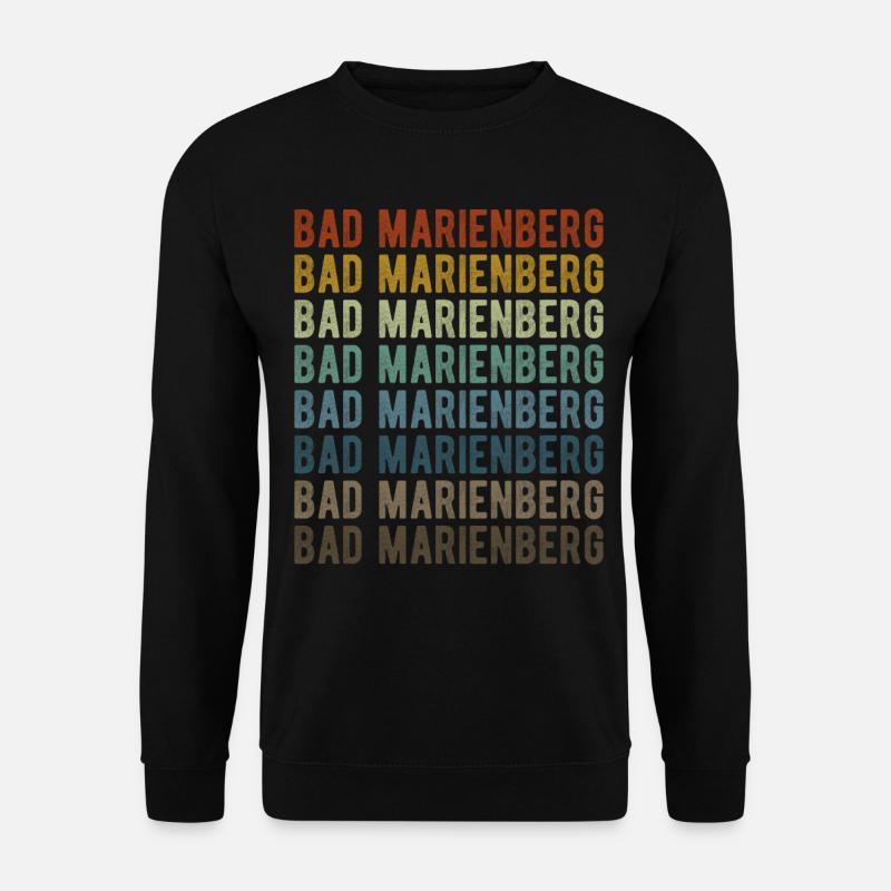 Bad Marienberg Stadt Retro Vintage - Unisex Pullover - Schwarz