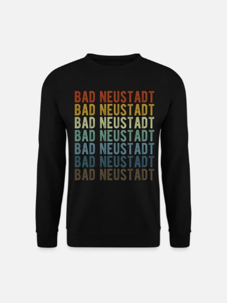 Bad Neustadt Stadt Retro Vintage - Unisex Pullover - Schwarz