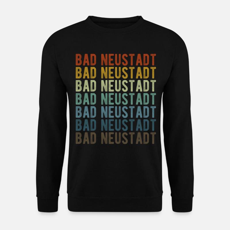 Bad Neustadt Stadt Retro Vintage - Unisex Pullover - Schwarz