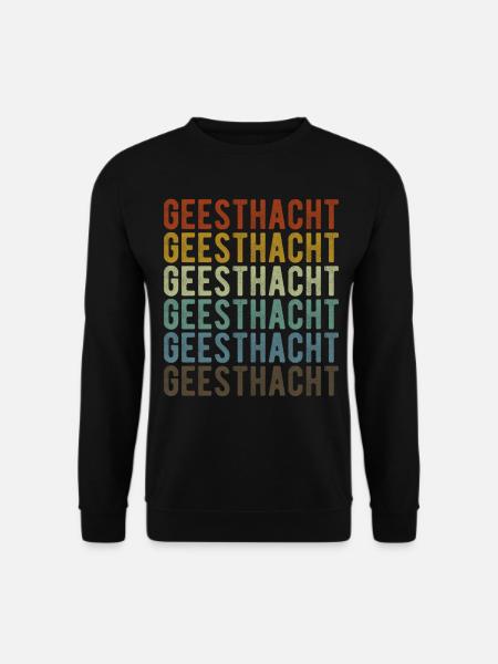 Geesthacht Stadt Retro Vintage - Unisex Pullover - Schwarz