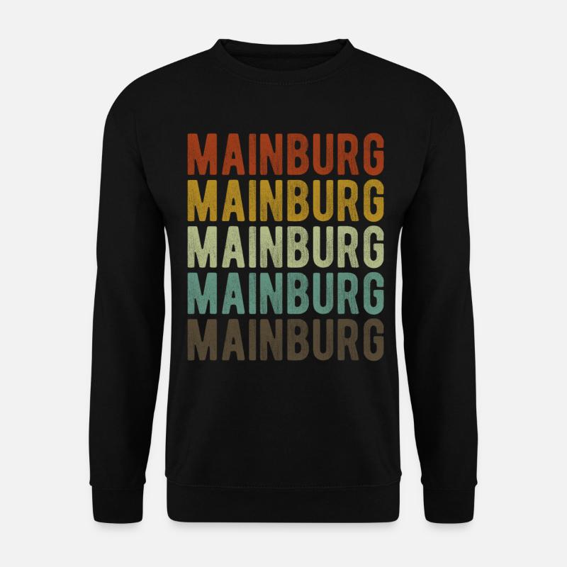 Mainburg Stadt Retro Vintage - Unisex Pullover - Schwarz