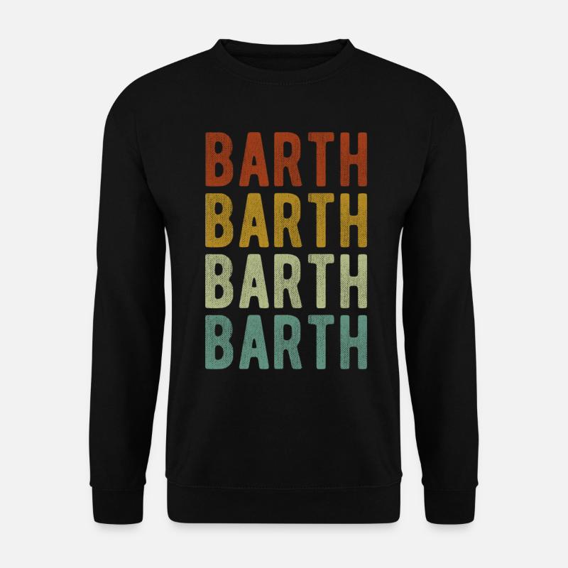 Barth Stadt Retro Vintage - Unisex Pullover - Schwarz