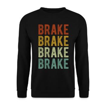 Brake City Retro Vintage - Unisex Sweatshirt - black - Front - Alina (178cm) & Michal (187cm)