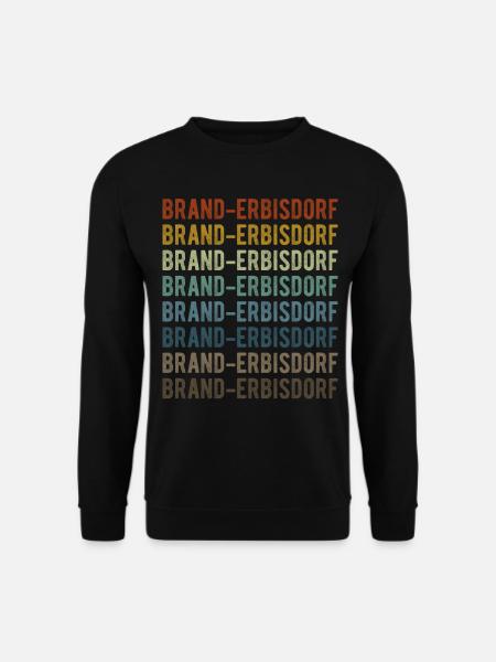 Brand-Erbisdorf Stadt Retro Vintage - Unisex Pullover - Schwarz