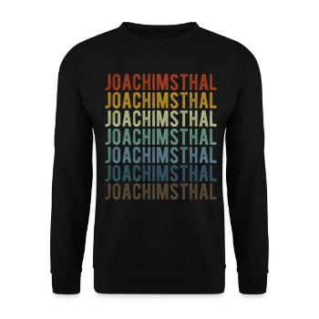 Joachimsthal City Rétro Vintage - Sweat-shirt Unisexe - noir - Devant - Alina (178cm) & Michal (187cm)